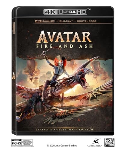 Avatar: Fire And Ash 3 Disc (4K UHD/BD Combo + Bonus Disc + Digital)