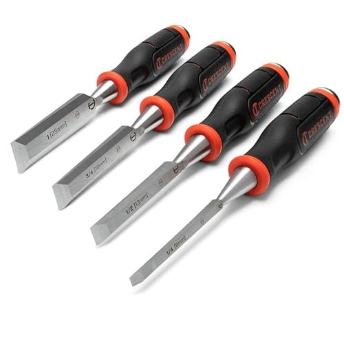 Crescent 4 Piece Wood Chisel Set (1/4", 1/2", 3/4", 1") Deal