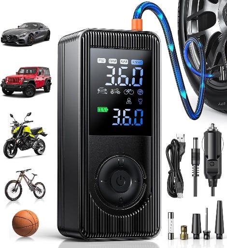 Rechargeable Air Pump With DC Adapter