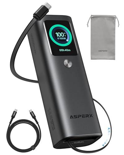 AsperX 20,000mAh (74Wh) 165W Laptop Power Bank Deal