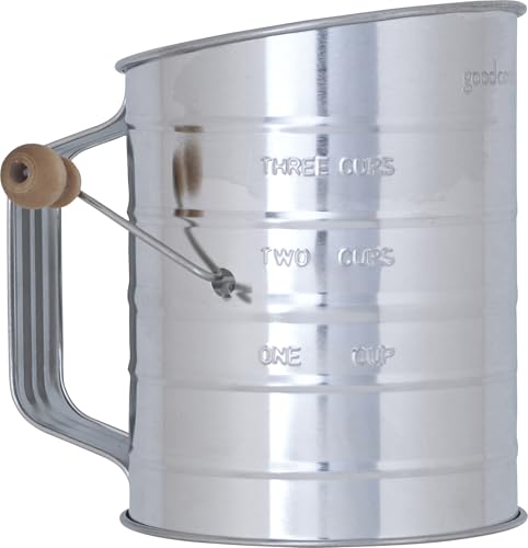 GoodCook Everyday Hand Crank Sifter w/ Wood Knob (3-Cup Capacity) Deal