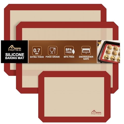 Hotec Silicone Baking Mats 3-Pack Deal