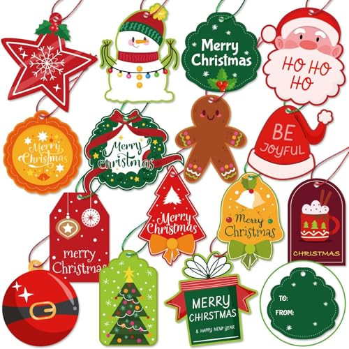  Christmas Gift Tags - 60 Count