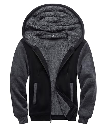 SCODI Heavyweight Fleece Sweatshirt Zip Up Thick Jacket M