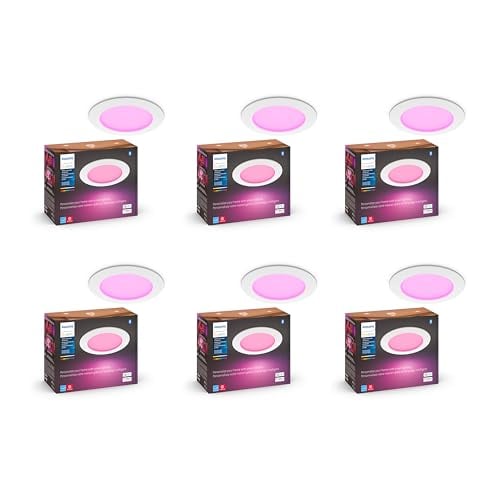 Philips Hue Smart Slim 6 Inch LED Downlight 6-Pack