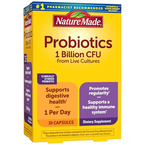 Nature Made Probiotics 1 Billion CFU 60 Day Supply (2 x 30-Count)
