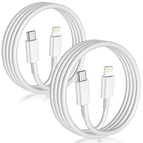 APFEN 2-Pack 6-ft MFi USB-C to Lightning Cables