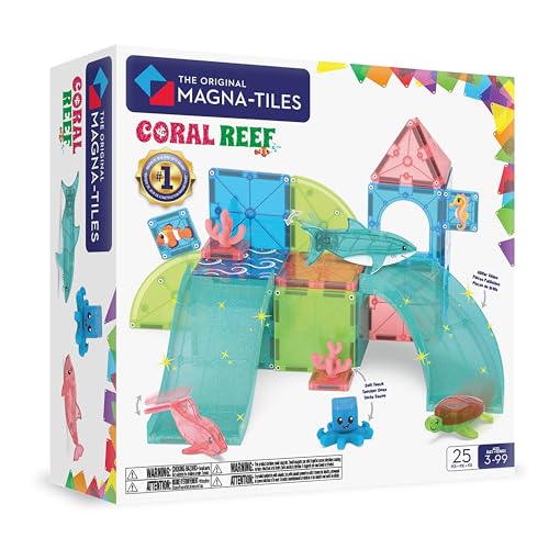 MAGNA-TILES Coral Reef 25-Piece Magnetic Construction Set