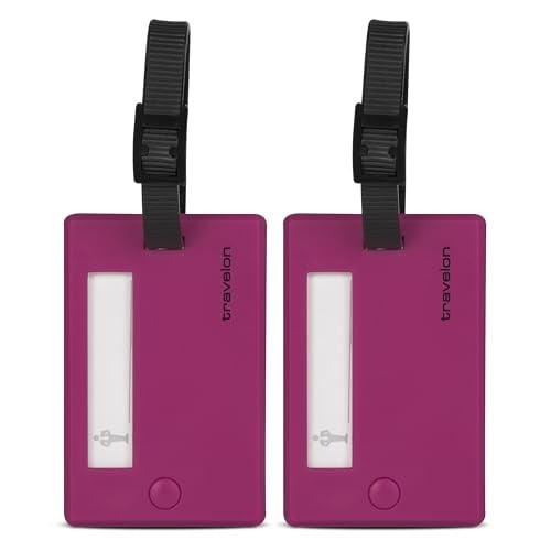 Travelon 2-Pack Luggage Tags (Berry)