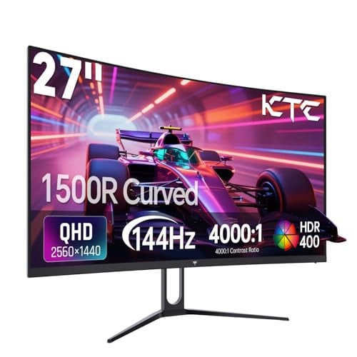 KTC Curved Gaming Monitor 27" 1440P QHD 144Hz Deal