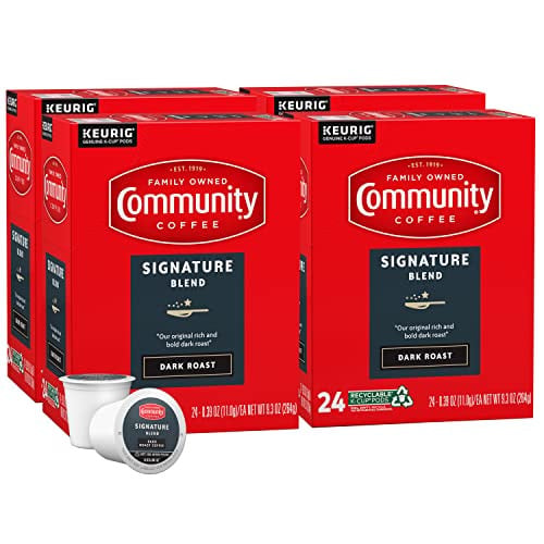 Community Coffee 96 Count Signature Blend Dark Roast KCup Coffee Pods Deal