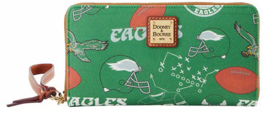 Dooney & Bourke Philadelphia Eagles Large Zip Around Wristlet Deal