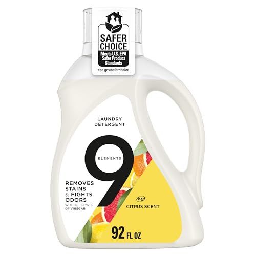 9 Elements Natural Laundry Detergent Citrus 4-Pack