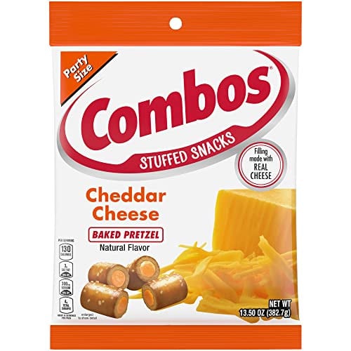 Combos Cheddar Cheese Baked Pretzel Snacks, 13.5 Oz. Bag