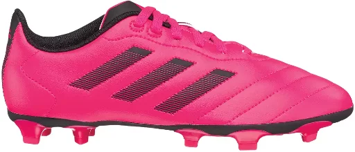 Adidas Kids' Goletto VIII FG Soccer Cleats, Grass (Pink/Black, Size 5/5.5/6)