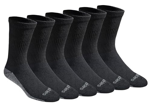 6-Pairs Dickies Men's Dri-Tech Original Moisture Control Crew Socks
