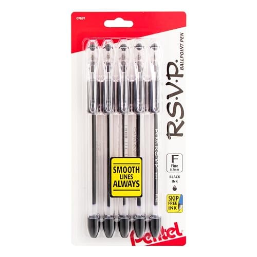 Pentel RSVP Fine-Line Ballpoint Pens 5-Count 0.7mm Deal