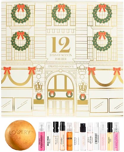 13-Piece 12 Days of Scent For Her Advent Calendar Fragrance Set