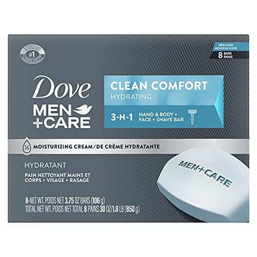 DOVE MEN + CARE Body and Face Bar 8-Pack (Clean Comfort) Deal