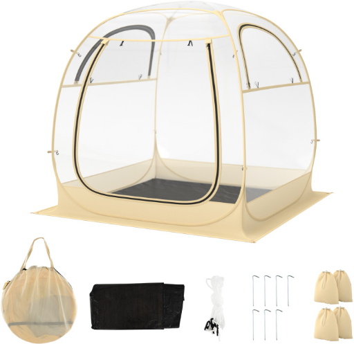 Costway 6'x6' Instant Pop-Up Tent w/ Carrying Bag & Floor Mat Deal