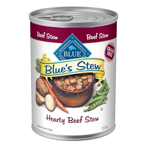 Blue Buffalo Blue's Stew Beef Grain-Free Wet Dog Food 12.5 oz 12-Count Deal