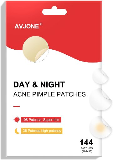 AVJONE Day & Night Acne Pimple Patch 144 Patches