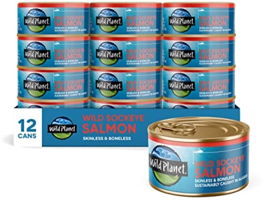 Wild Planet Wild Sockeye Salmon 12-Pack 6-Oz