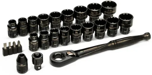 GEARWRENCH 25 Pcs Pass-Thru Ratchet and Socket Set Deal