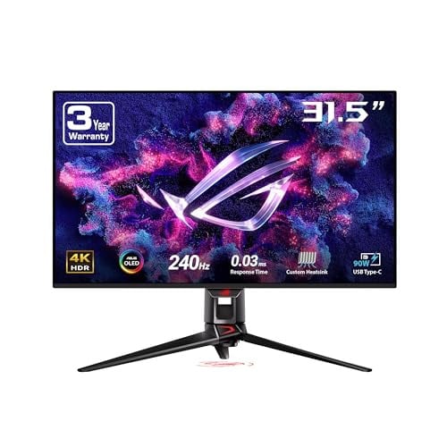 ASUS ROG Swift 32” 4K UHD QD-OLED 240Hz Gaming Monitor (PG32UCDM) Deal