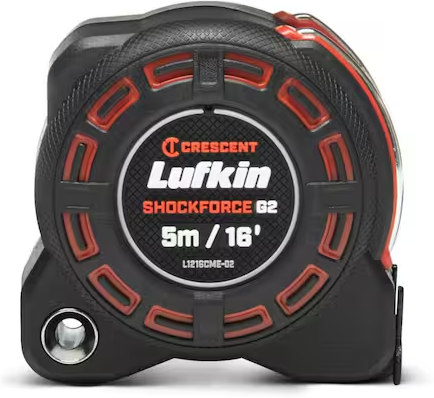 Crescent Lufkin 1-1/4 in. x 16 ft. SHOCKFORCE G2 Tape Measure