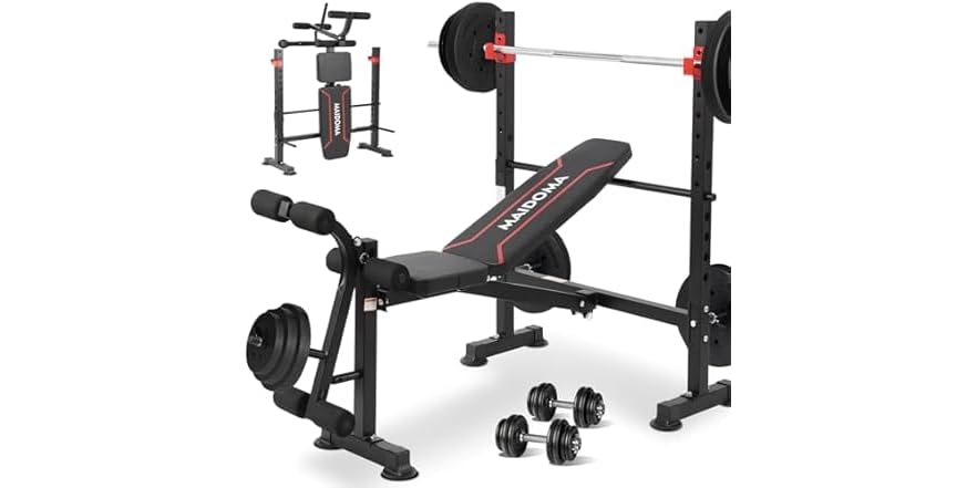 Maidoma 1500lbs 8-in-1 Adjustable Weight Bench Deal