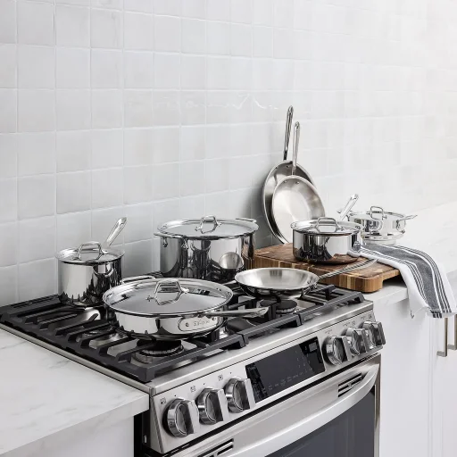 All-Clad D3 13-piece Stainless Steel Cookware Set