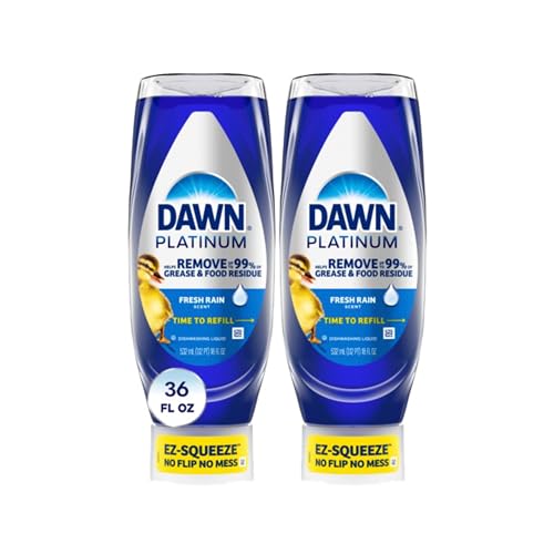 Dawn Platinum EZ-Squeeze Dish Soap Fresh Rain 2x18oz Bundle Deal