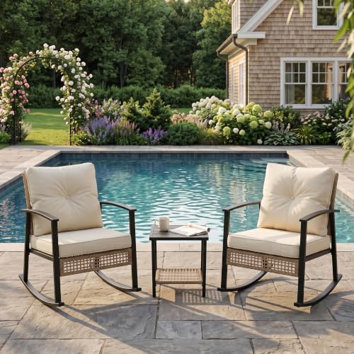 Patio Rocking Chairs Set of 2 Deal