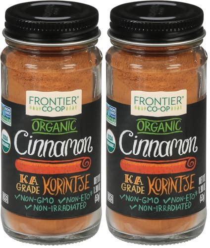 Frontier Co-op Organic Ground Cinnamon 2-Pack 1.9-Oz
