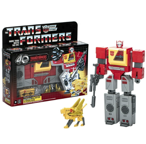 Transformers Retro 40th Anniversary Autobot Blaster & Steeljaw Action Figures