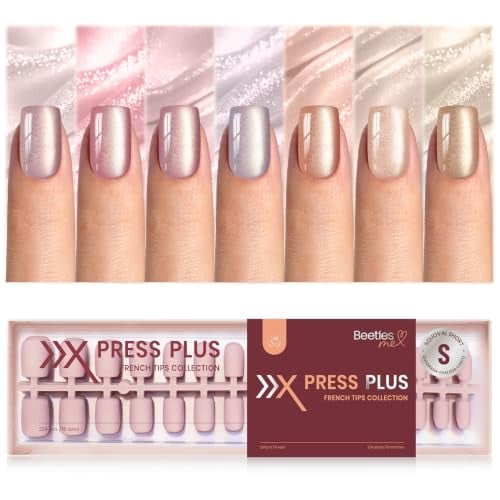 Beetles X Press 224-Piece 7-Color Short Square Cat Eye Press-On Nails (Nude) Deal