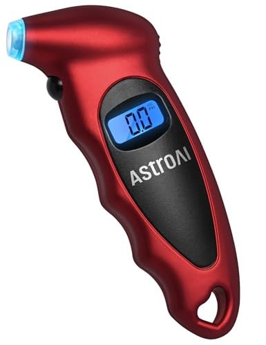 AstroAI Digital Tire Pressure Gauge w/ Backlight LCD (Red) Deal