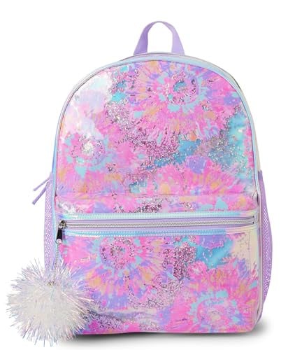 The Children's Place Kids' Preschool Elementary Girls Holographic Tie Dye Backpack Deal