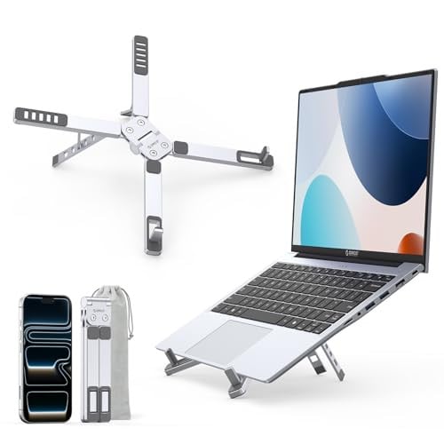 ORICO Portable Laptop Stand Ultra-Compact Foldable Aluminum 3-in-1 Riser