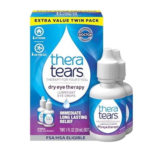 TheraTears Dry Eye Therapy Lubricating Eye Drops 2-Pack 1-Oz
