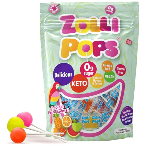 Zollipops Clean Teeth Pops Sugar Free Candy with Xylitol 5.2-Oz (Tropical Fruit) Deal