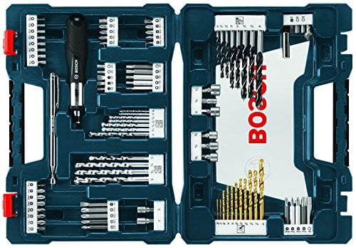 91-Piece BOSCH Mixed Drilling & Driving Bit Set w/ Case Deal