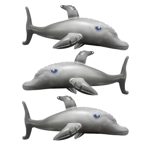 3PCS Dolphin Balloons Inflatable Pool Float Toy Deal