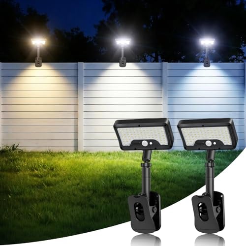 Solar Motion Lights Outdoor with Clip 2-Pack Deal