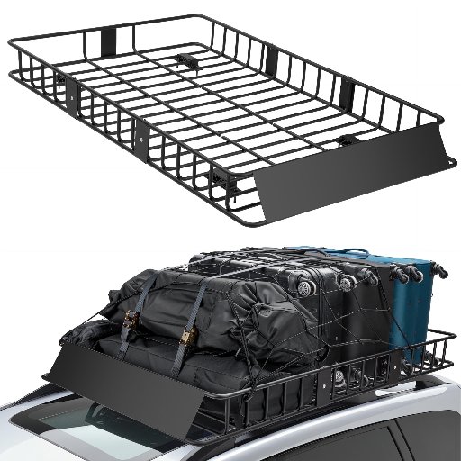 Naipo Roof Rack Cargo Basket 64"x39"x6"