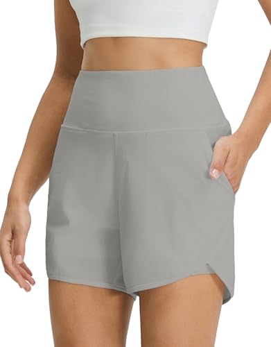 Women's 2 in 1 Athletic Running Shorts with Liner Pockets Deal