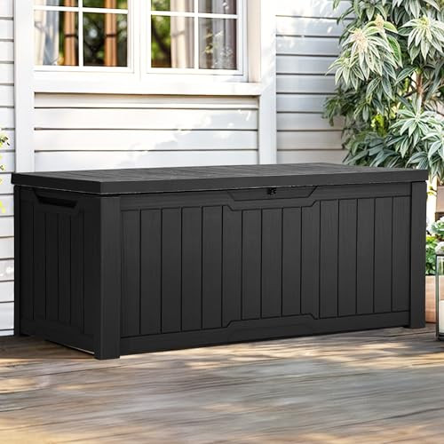Yitahome 120-Gal Lockable Resin Deck Box