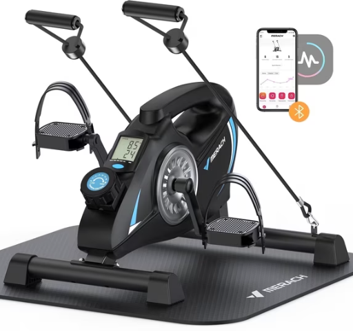 MERACH Under Desk Bike Pedal Exerciser Indoor Silent Elliptical Machine for Legs and Arms Deal