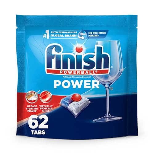 Finish Power Dishwasher Detergent Powerball Tabs 62-Count